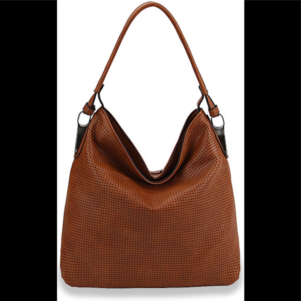 Textured Hobo Handbag
